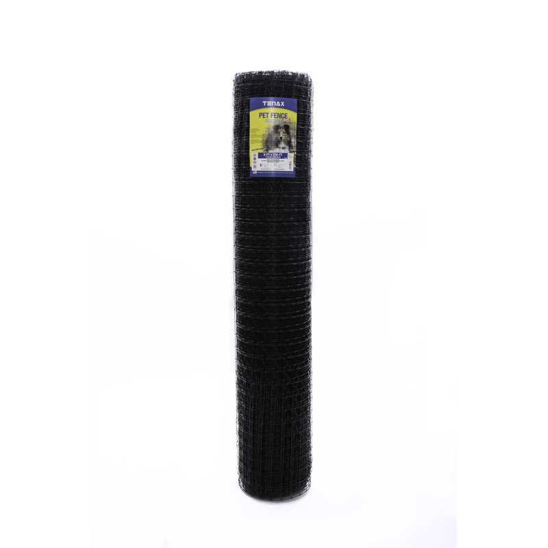 Tenax Black 5' x 100' UV-Resistant Plastic Pet Fence