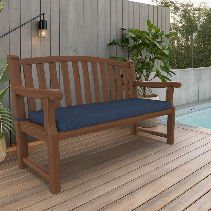 Coussin de banc d'extérieur Sunbrella®, 48 po x 18 po, Sunbrella® Echo Midnight