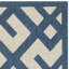 Tapis intérieur / extérieur bleu marine / beige Arneshia-1825099877