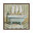 Toile avec cadre en bois brun classique