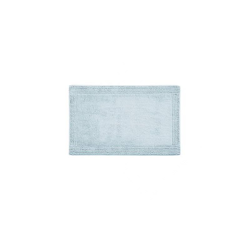 100% Cotton Tufted 3000 GSM Reversible Bath Rug Blue 24X72", Runner 2' x 6'