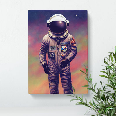 View Of An Astronaut - Wrapped Canvas