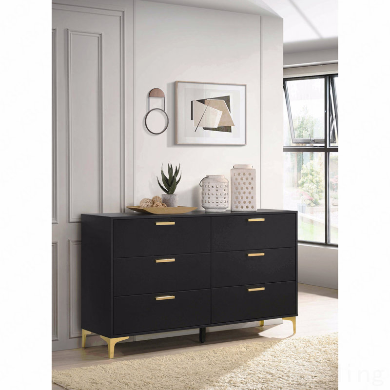 Commode rectangulaire à 6 tiroirs