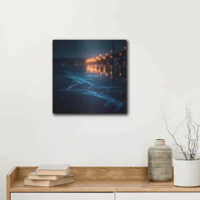  'Tides Of The Altered Mind 2' by Ann Klee Metal Wall Art, 12" x 12"