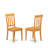 6 Piece Dining Set Contains a Rectangle Dining Room Table and 4 Kitchen Chairs with a Bench, Oak-415448122-415448120-415448069