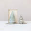 Embossed Glass Tree With White Seed Beaded Interior