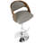 Betuel Swivel Upholstered Adjustable Height Counter Stool with Metal Frame