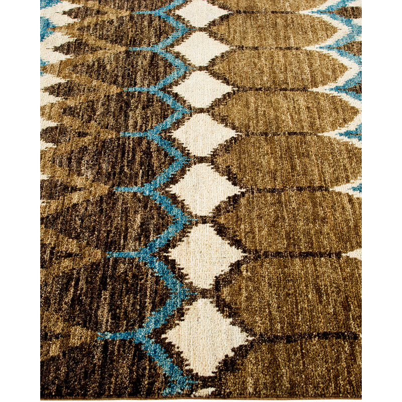 Contemporary One-of-a-Kind 4' 0" X 6' 1" Hand Knotted Area Rug