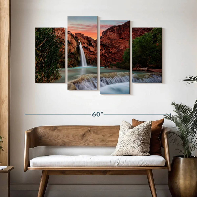 Alvord Havasu Waterfall, 32" H x 52" W