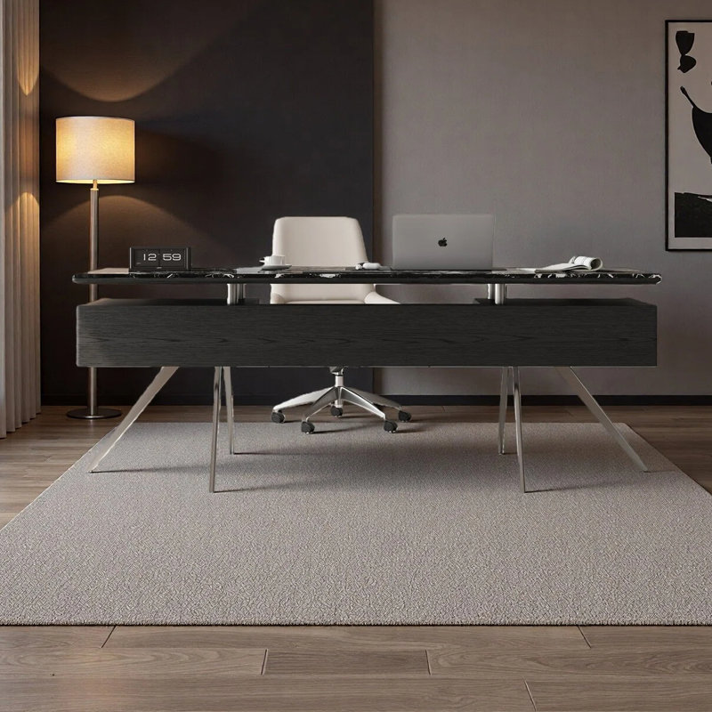 Bureau luxueux et moderne, H 29,53 po x l 78,74 po x P 31,5 po