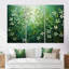 «White and Green Herbs Symphony II», ensemble d'art mural sur toile à motif floral-1682970881-1682970886
