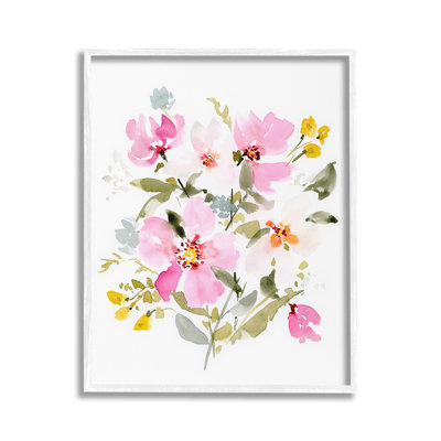 PinkCottageBloomsGicleeArtbyVictoriaBarnes