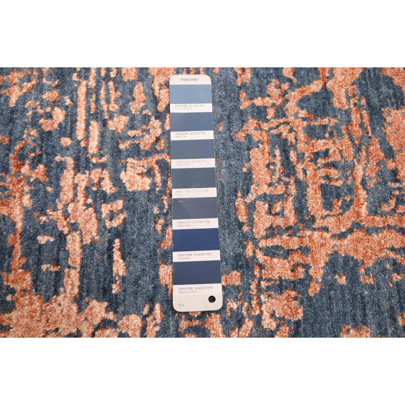 Tapis bleu Legacy en cuivre 2 pi 6 po x 10 pi 3 po