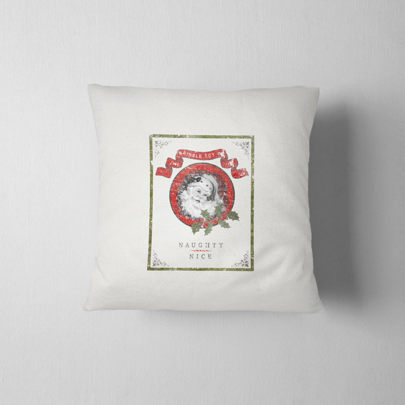 Housse de coussin Naughty Nice Holiday, H 20 po x l 20 po