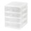 Rangement de bureau empilable en plastique IRIS