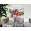 Blaydin Abstract Multicolor Tris - 3 Piece Wrapped Canvas Painting