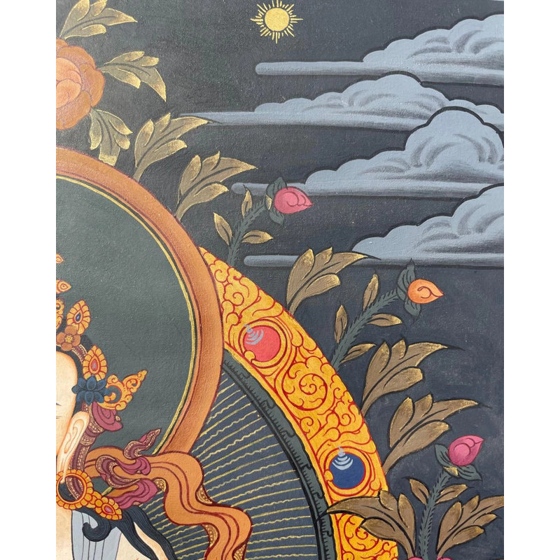 Vajrasattva Thangka (Brocadeless Thangka)