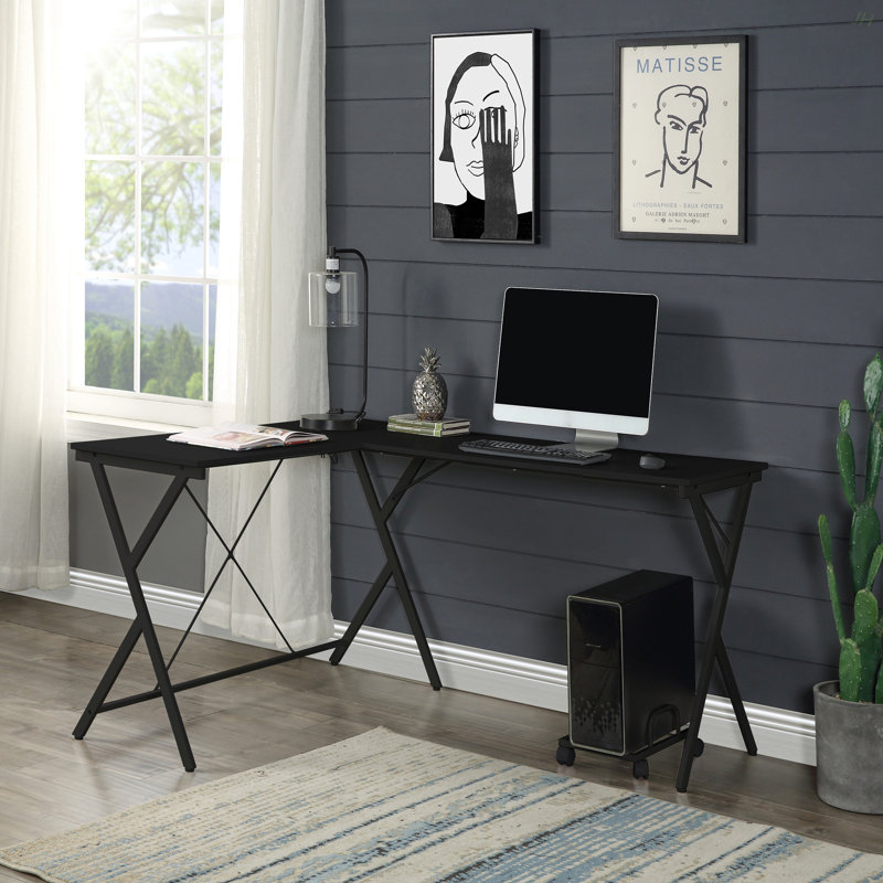 Dazenus Black Finish Computer Desk, Black