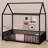 Keisha Metal House Bed with Fence-2134133414-2134133415