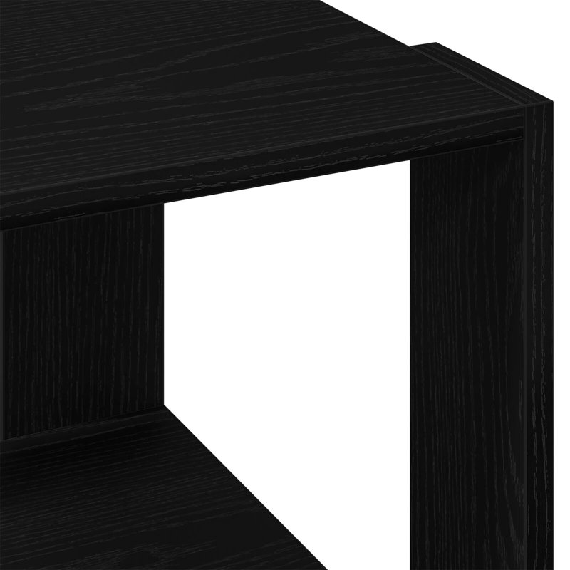 Aleydis Coffee Table Hallway Side Table Desk Accent End Table Engineered Wood, 40 x 40 x 30 cm (L x W x H), Black Oak