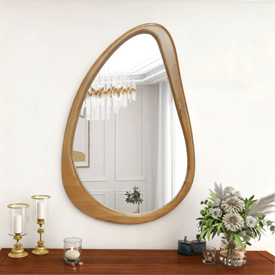 Miroir mural moderne en forme de goutte d'eau irrégulière moderne