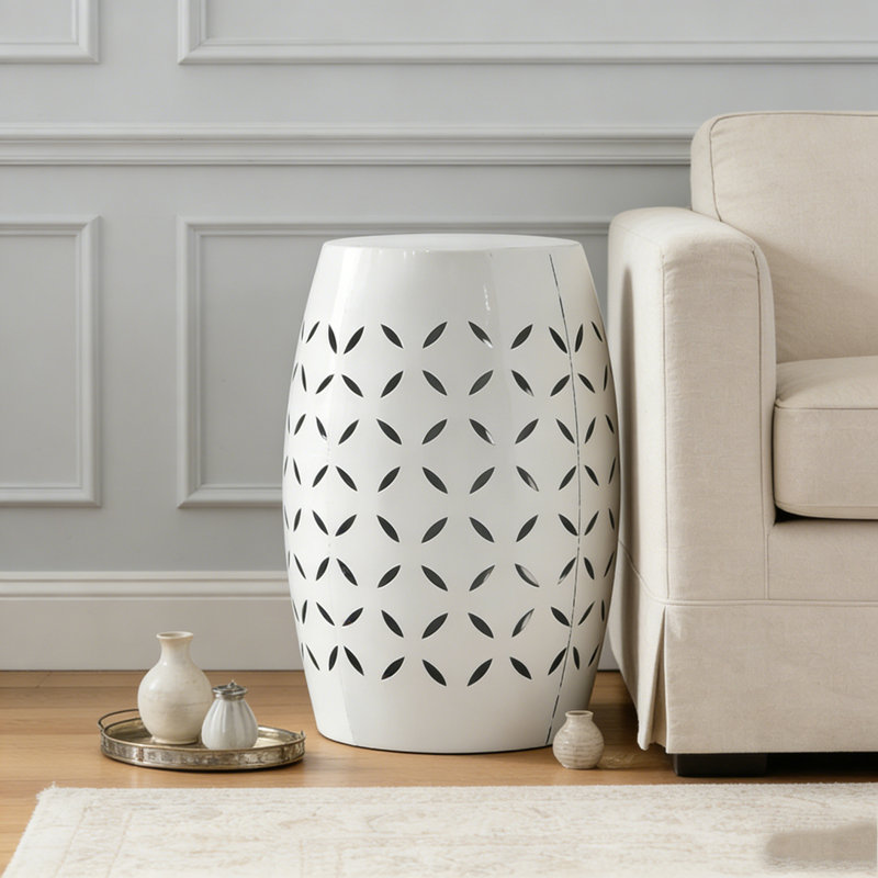 Table d'appoint 12 ", Blanc