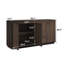 Buffet avec portes en bois Bremen-127271545
