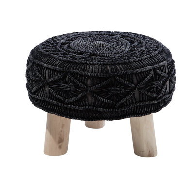 Stockwell 42cm Wide Round Ikat Standard Ottoman