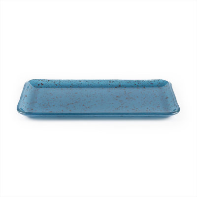 Glass Dinnerware 12.25" x 6" x h:1" Rectangular Glass Platter