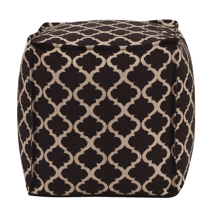 McBride Upholstered Pouf, Onyx
