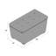 Dottie Cotton Upholstered Storage Bench-16397547
