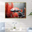 Impression sur toile monochrome corail et poisson gris I-476402833-476403051