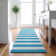 Premium Machine Washable Cerrito AMF528 Teal Rug