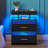 Gaelyn Sensor LED Nightstand with Ample Storage Space-1816259320