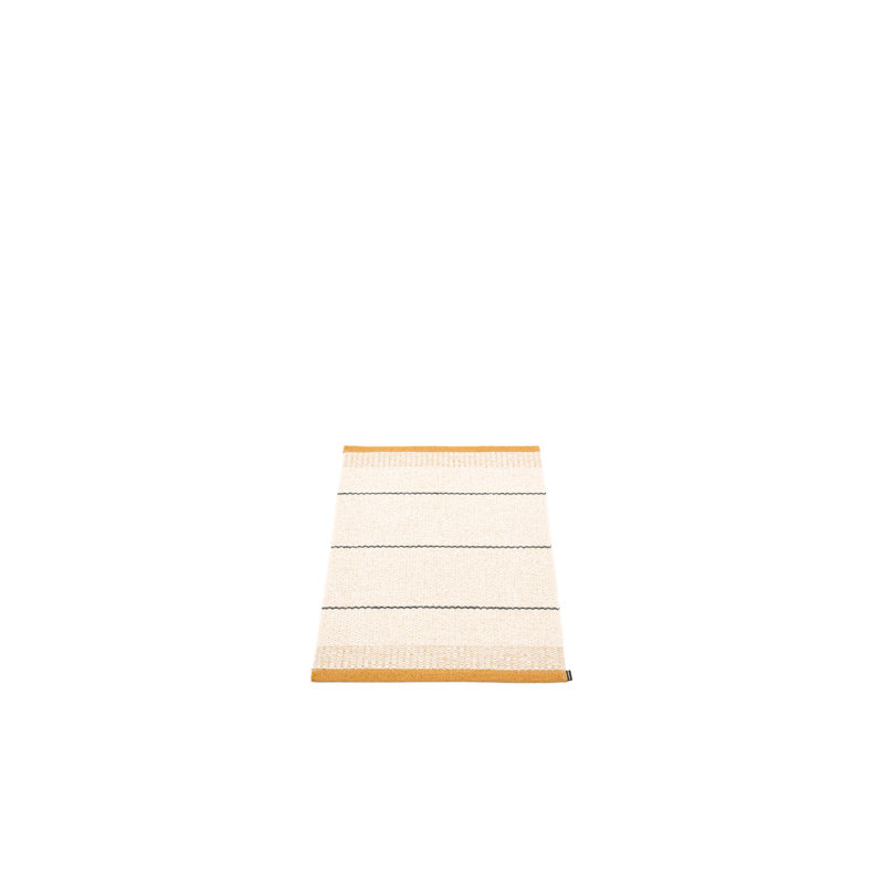 Striped Area Rug in Ochre/Pink, Rectangle 2' x 2'9"