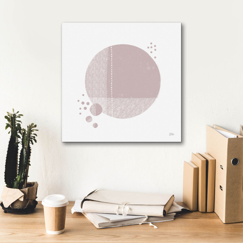 «Tribeca I Mauve» par Melissa Averinos, art mural sur toile, H 18 po x l 18 po x P 0,75 po