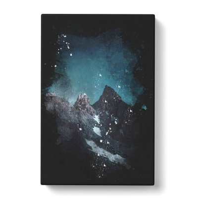 Light Of The Moon Over The Dolomites - Wrapped Canvas Print