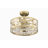  Klout 22 inch Indoor Ceiling Fandelier with LED Light Kit and Remote Control - Satin Brass with Clear blades-57864132