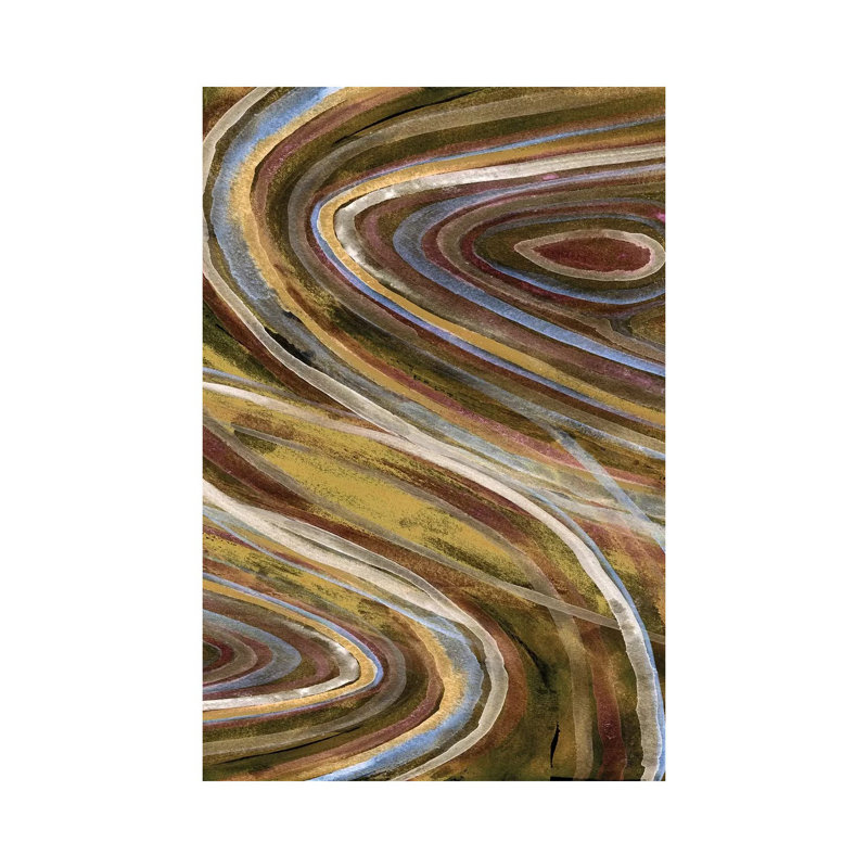 Mineral Overlay I by Alicia Ludwig - Wrapped Canvas Painting, 66.04 cm H x 45.72 cm W x 1.91 cm D