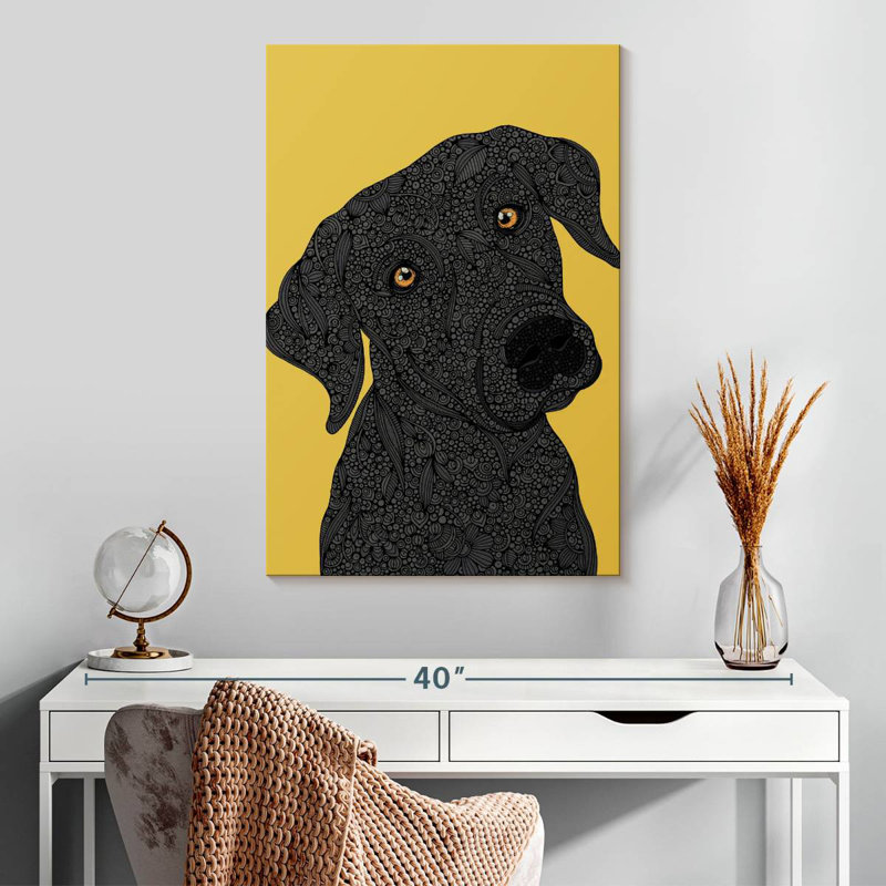 Brampt Black Labrador, 30" H x 20" W
