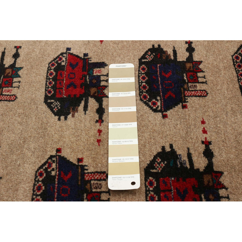 Tapis brun clair Rare War 2 pi 10 po x 4 pi 3 po