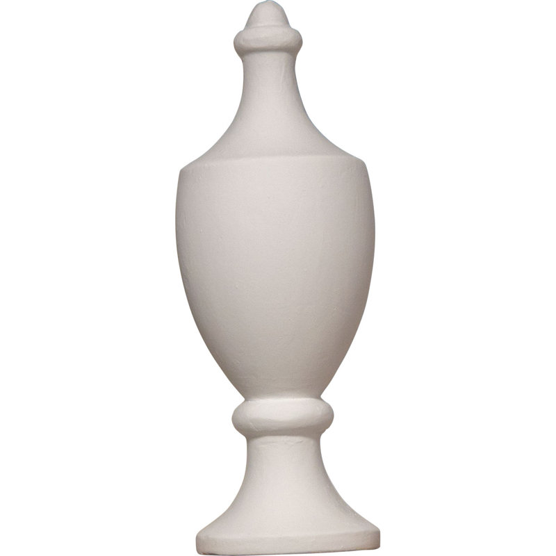 Full Round H W D Urethane Urn Finial, 8" H x 2" W x 2" D