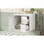 Ensemble de meuble-lavabo mural 24 po pour petit espace, armoire de salle de bain avec lavabo en céramique, 2 tiroirs et 1 porte à fermeture en douceur