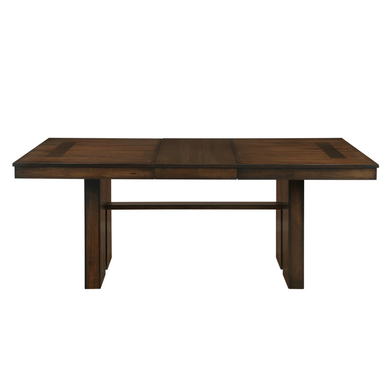 Contemporary Design Walnut Finish Dining Table