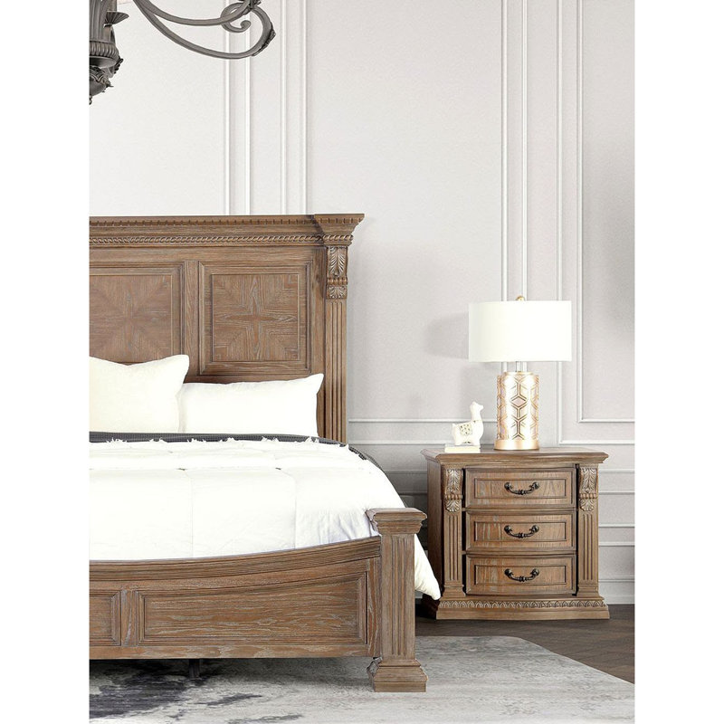 Table de chevet en bois massif Luxueux