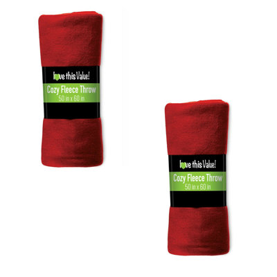 Cozy Comfort Fleece Throw Blanket