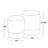 Nesting Pleated Ottoman Set-154068249