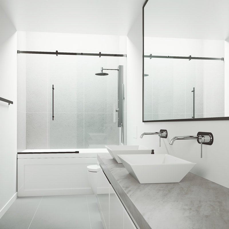VIGOcFiber© Wall Mounted Bathroom Faucet, Chrome