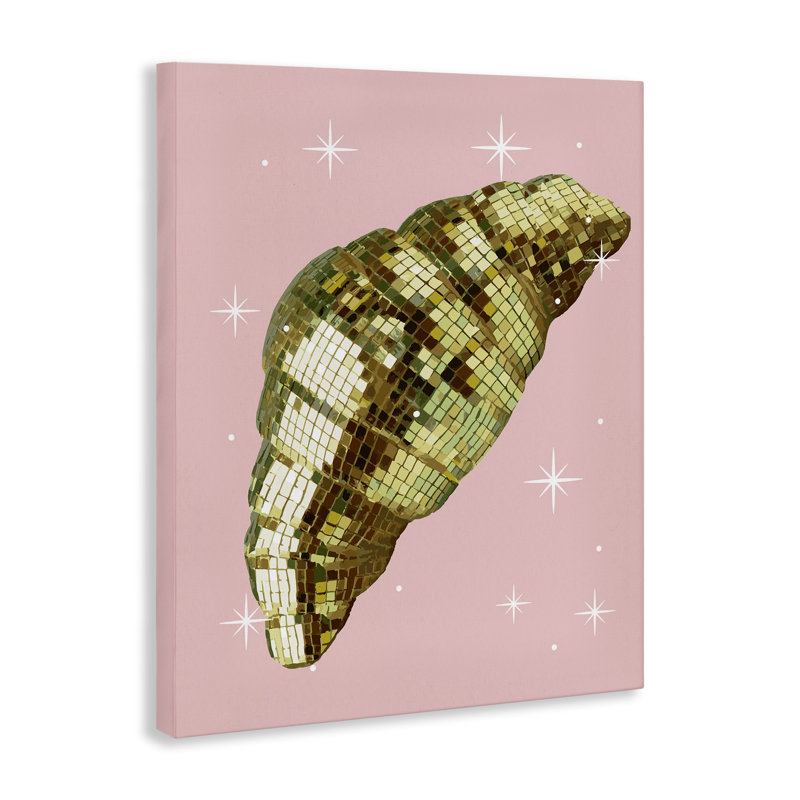 Luminous Disco Croissant Canvas, design par Lil 'Rue, H 20 po x l 16 po
