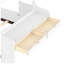Lit simple en bois avec tiroirs de rangement et bureau intégré Bonwell l 40 po x P 88,5 po x H 43,3 po-239128116-239128118